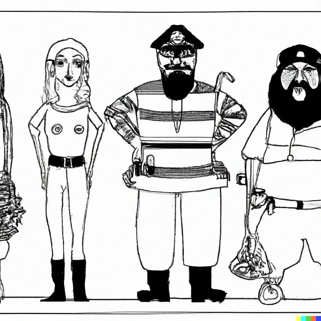 Varios individuos con características físicas distintas