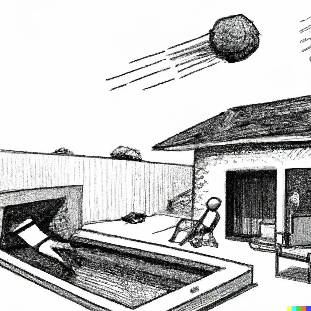 ¿Podría reclamar si un meteorito cayera en el tejado de mi casa?