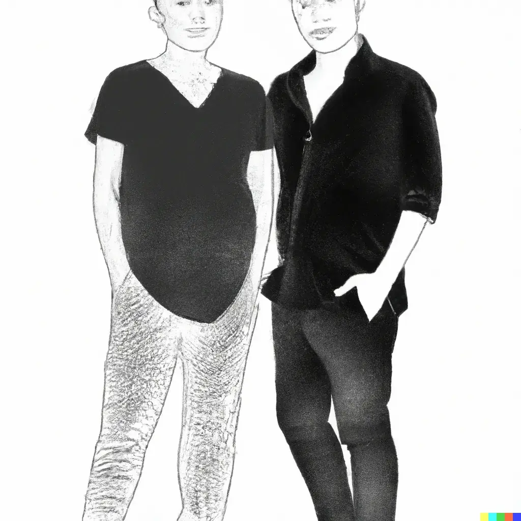 Dos personas posando