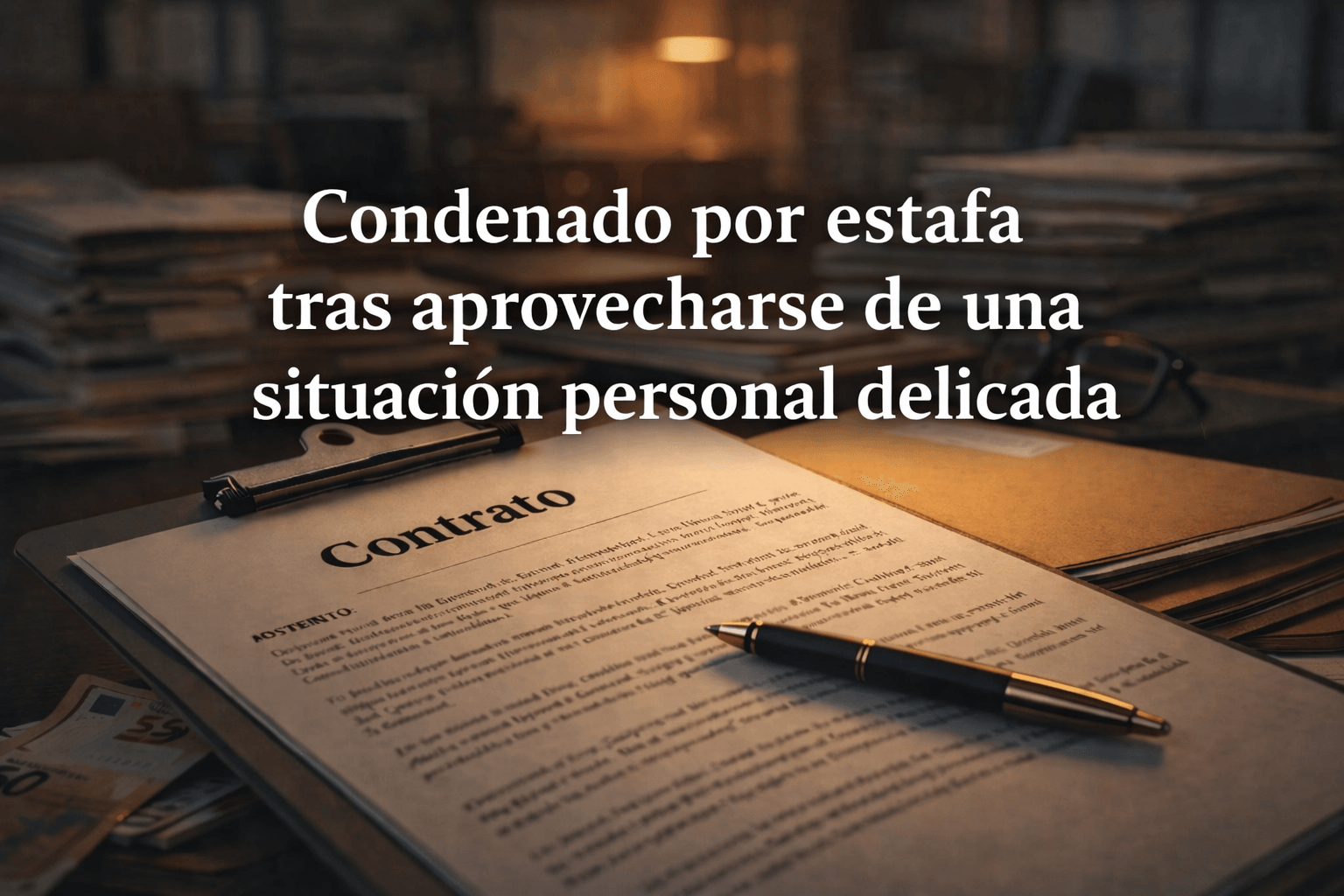 Condenado por estafa tras aprovecharse de una situación personal delicada