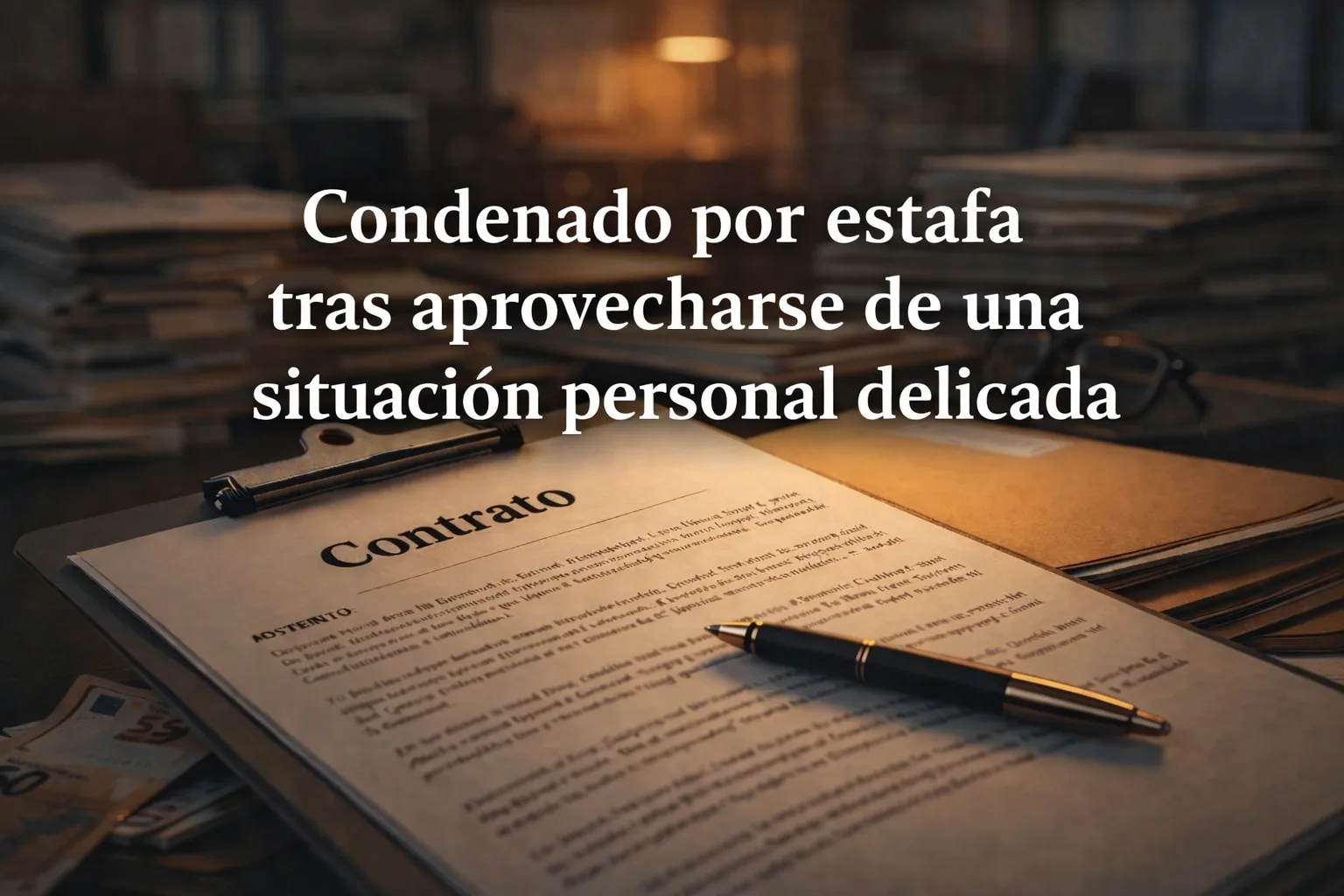 Condenado por estafa tras aprovecharse de una situación personal delicada