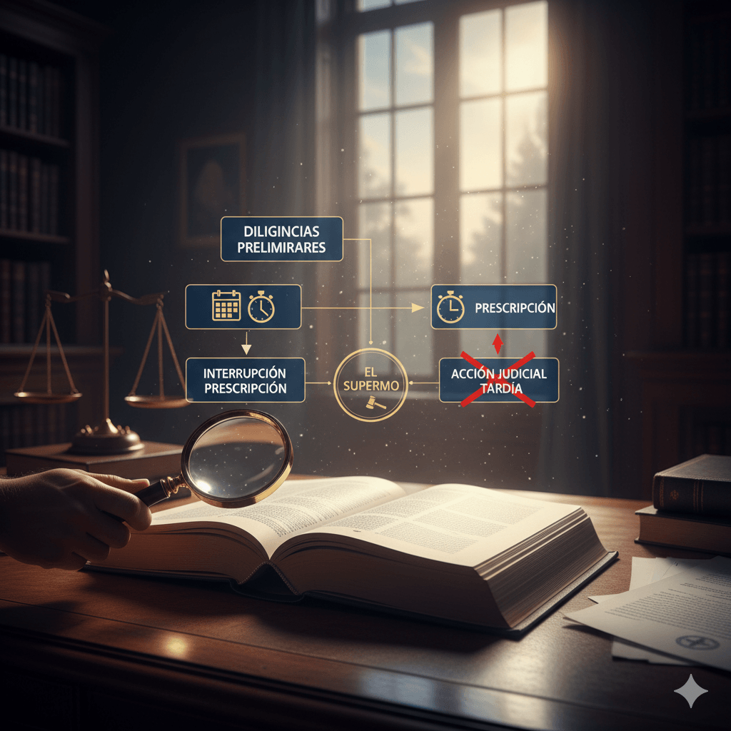 Diligencias preliminares y prescripción en negligencias médicas