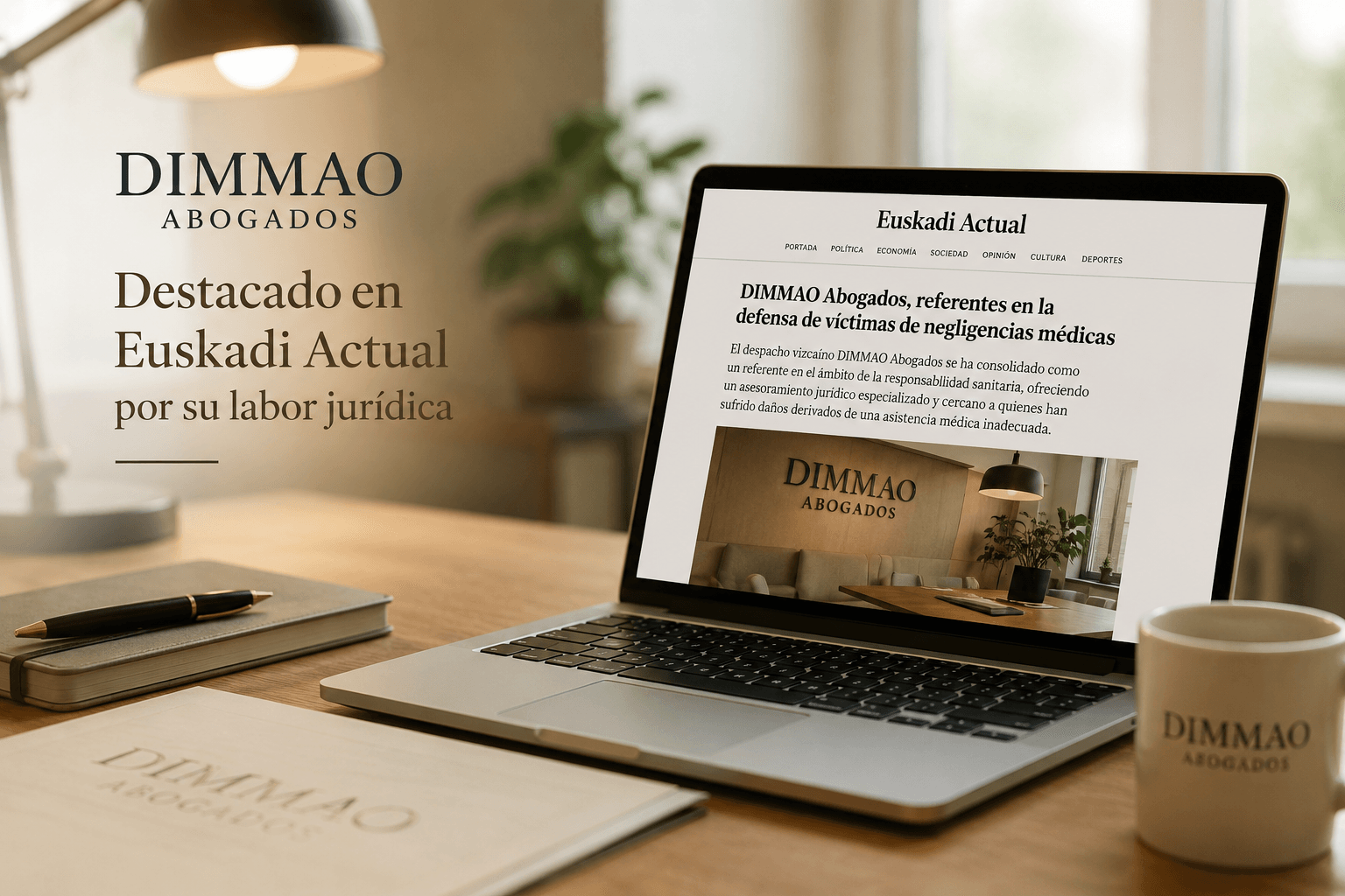 DIMMAO Abogados, destacado en Euskadi Actual por su labor jurídica