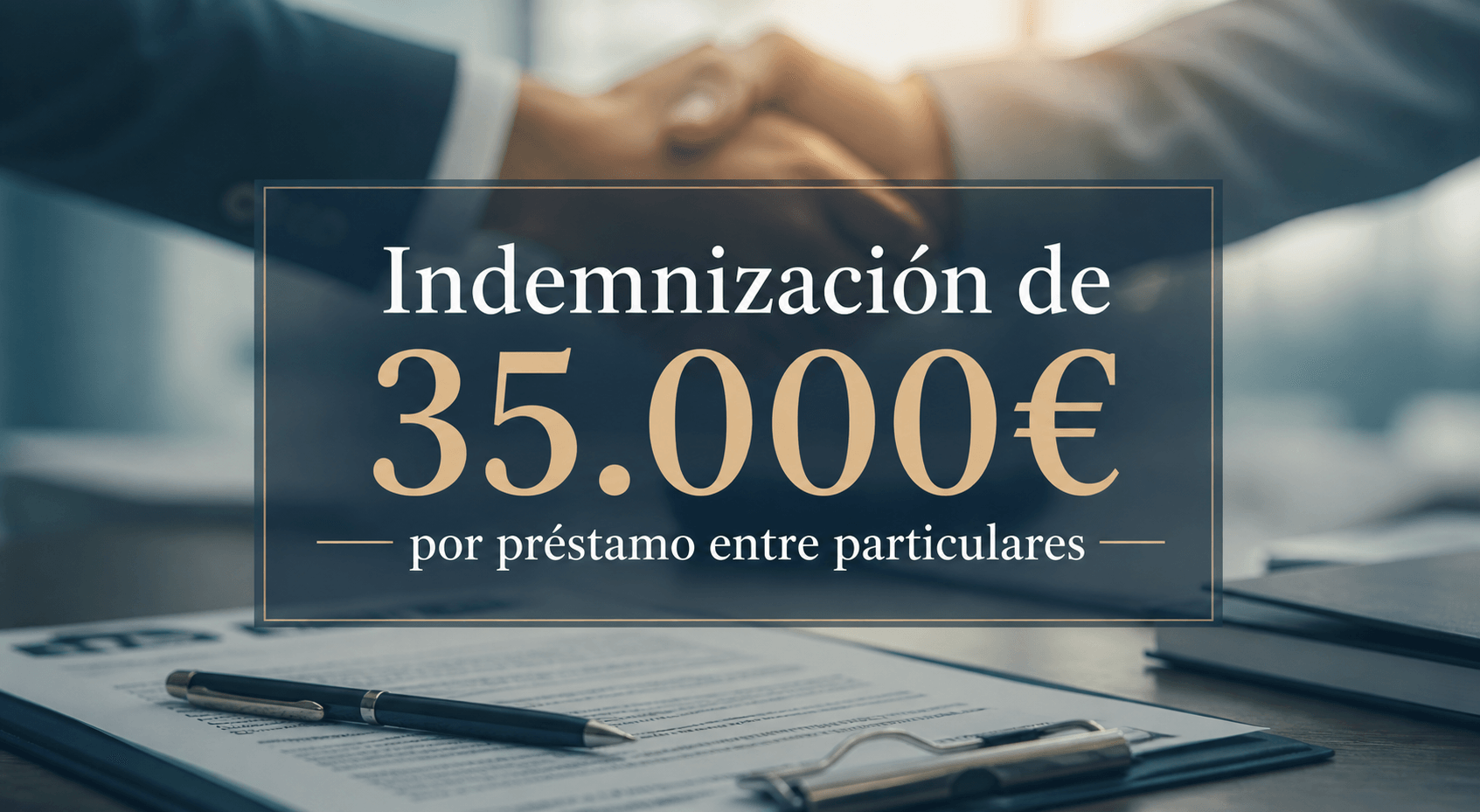 Indemnización de 35.000€ por préstamo encubierto entre familiares
